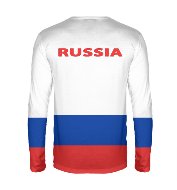 Мужской лонгслив с изображением Из России с Любовью! цвета Белый
