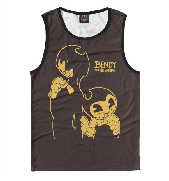 Майка для мальчика с изображением Bendy and the ink machine цвета Белый