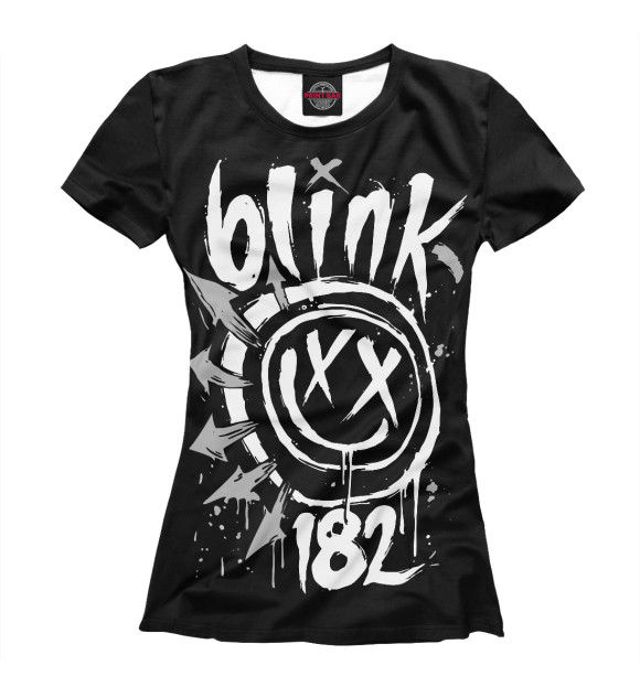 Женская футболка с изображением Blink-182 цвета Белый