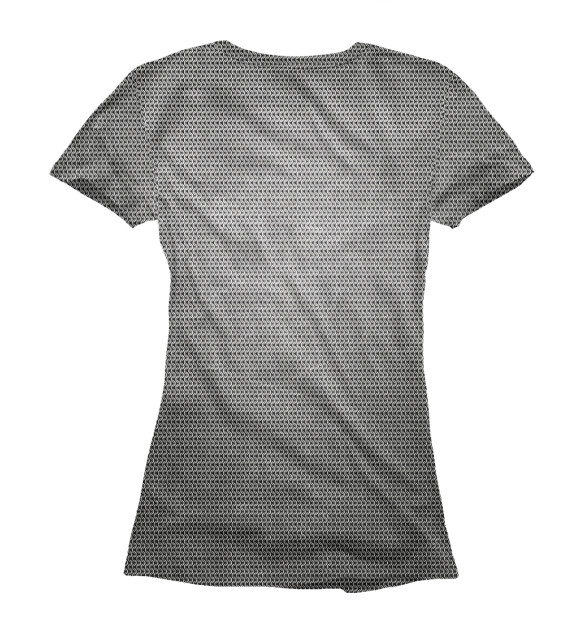 Женская футболка с изображением Кольчуга цвета Белый