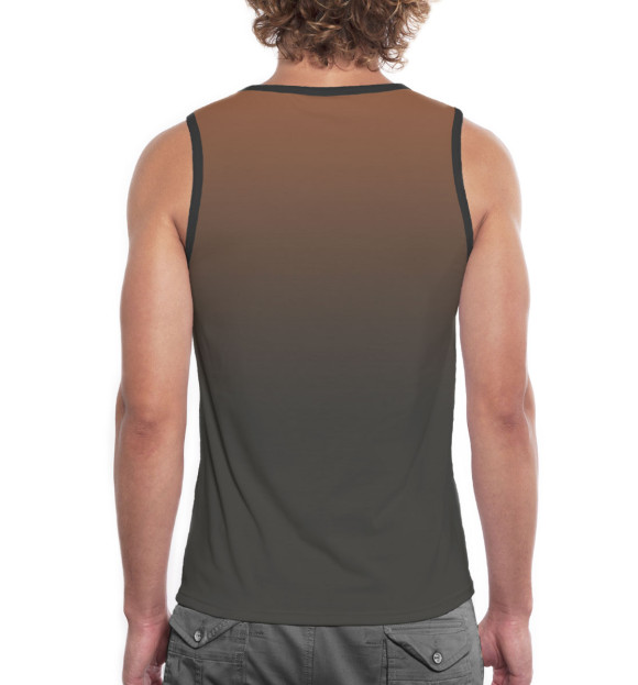 Мужская майка с изображением Медоед Божество цвета Белый