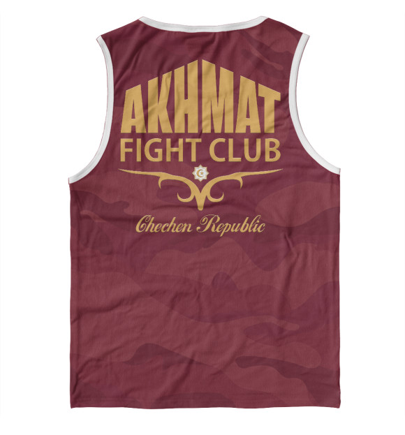 Мужская майка с изображением Akhmat Fight Club цвета Белый