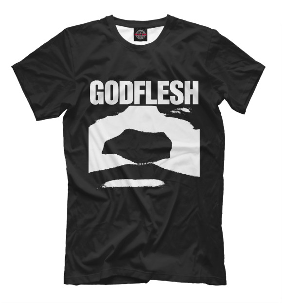 Мужская футболка с изображением Godflesh цвета Белый