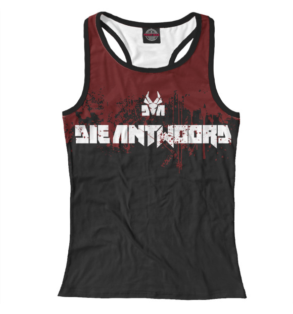 Женская майка-борцовка с изображением Die Antwoord цвета Белый