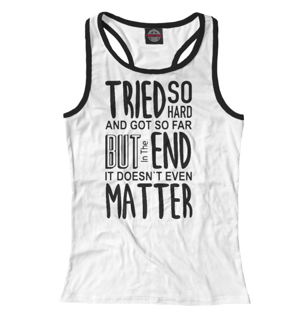 Женская майка-борцовка с изображением Linkin Park цвета Белый