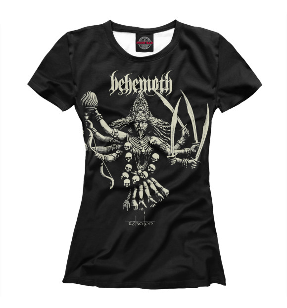 Футболка для девочек с изображением Behemoth цвета Белый