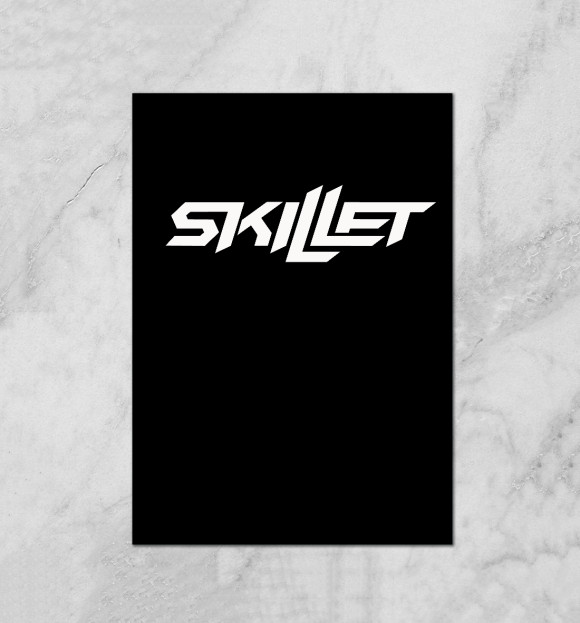 Плакат с притом Skillet цвета Белый Плакат с изображением Skillet цвета Белый
