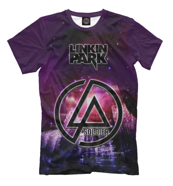 Футболка для мальчиков с изображением Linkin Park цвета Молочно-белый