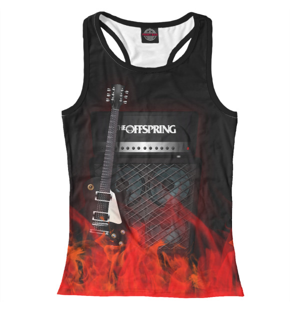 Женская майка-борцовка с изображением The Offspring цвета Белый