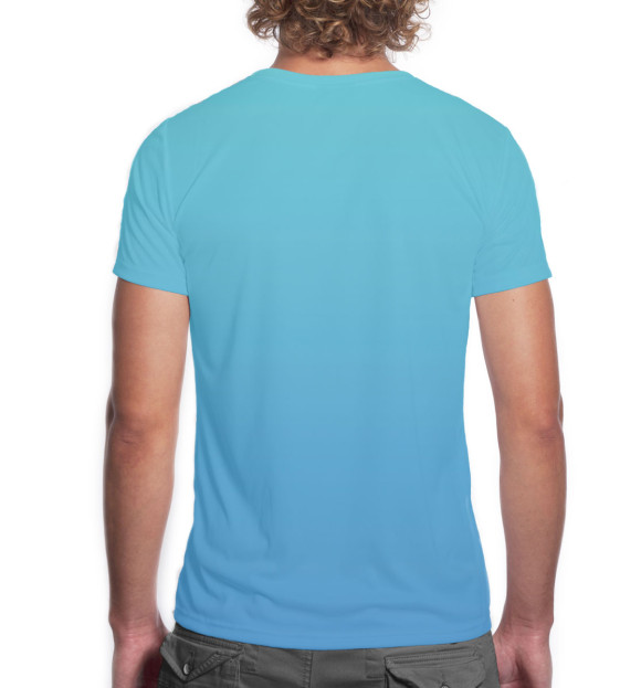 Мужская футболка с изображением Love dolphins цвета Белый