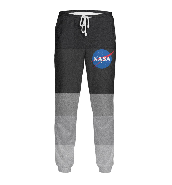 Мужские спортивные штаны с изображением NASA цвета Белый