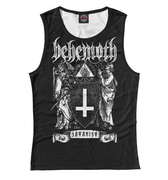 Женская майка с изображением Behemoth цвета Белый