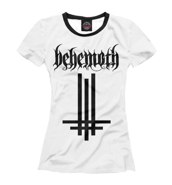 Футболка для девочек с изображением Behemoth цвета Белый