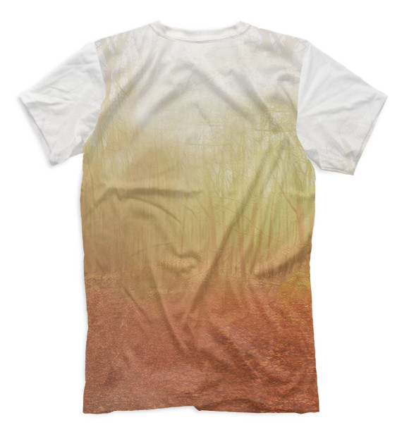 Мужская футболка с изображением Телец цвета Белый