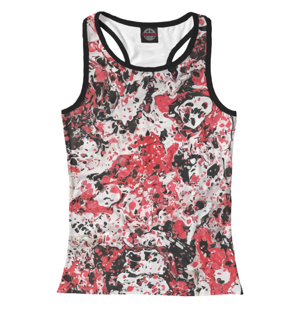 Женская майка-борцовка с изображением Абстракция цвета Белый