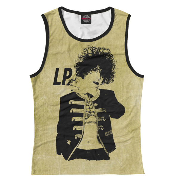 Майка для девочки с притом Laura Pergolizzi цвета Белый Майка для девочки с изображением Laura Pergolizzi цвета Белый