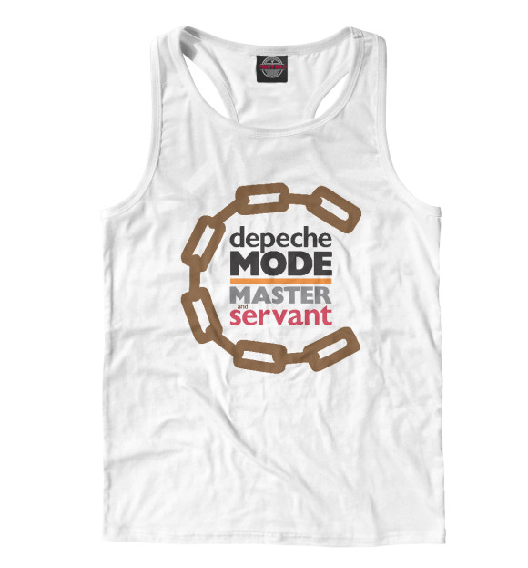 Мужская майка-борцовка с изображением Master And Servant цвета Белый