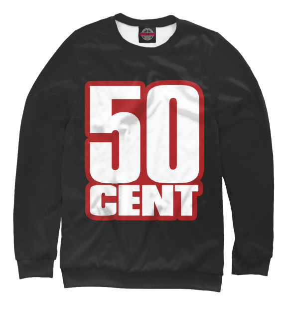 Свитшот для мальчиков с изображением 50 Cent цвета Белый