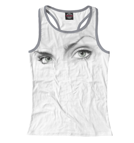 

Майки борцовки Print Bar, Белый, Взгляд девушки