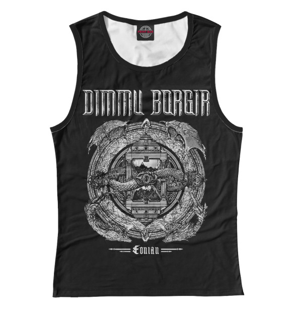 Майка для девочки с изображением Dimmu Borgir цвета Белый