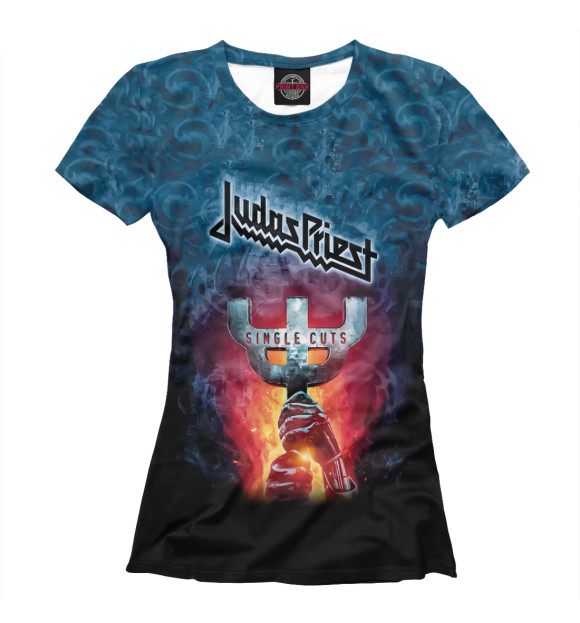 Женская футболка с изображением Judas Priest цвета Белый