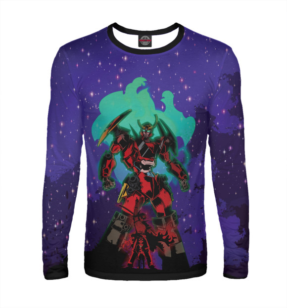 Мужской лонгслив с изображением Who the hell you think i am цвета Белый