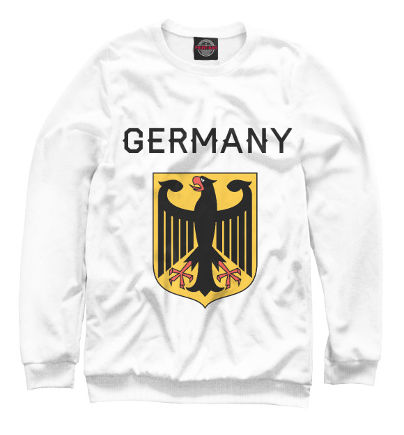 Свитшот для мальчиков с изображением Germany цвета Белый