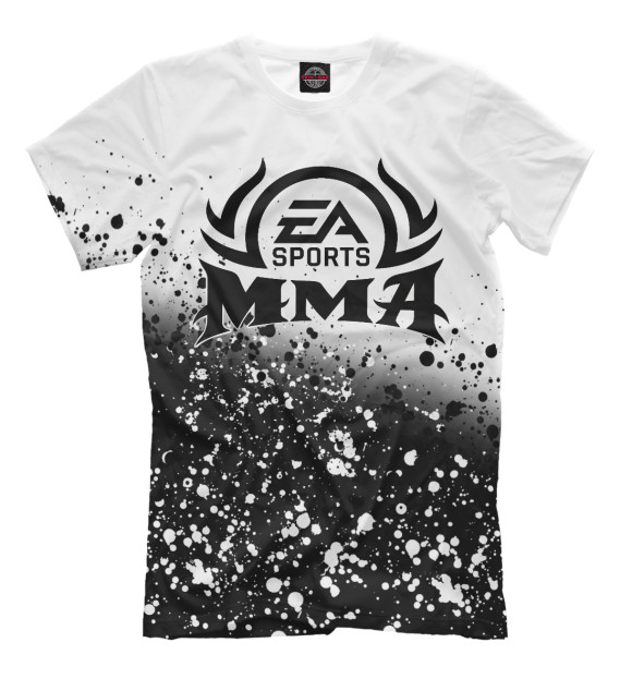 Мужская футболка с изображением MMA sports цвета Молочно-белый