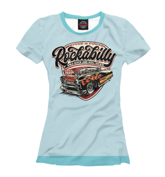 Футболка для девочек с изображением Speed and Power цвета Белый