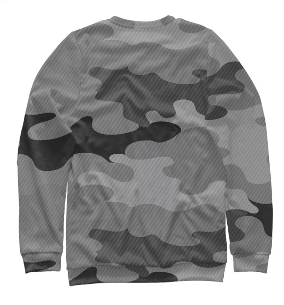 Свитшот для мальчиков с изображением camouflage gray цвета Белый