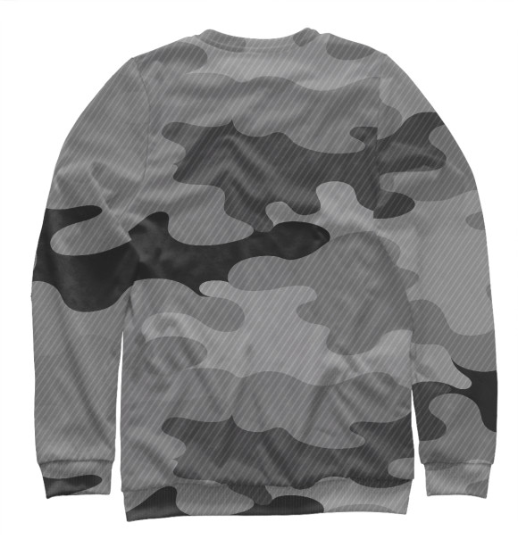 Женский свитшот с изображением camouflage gray цвета Белый