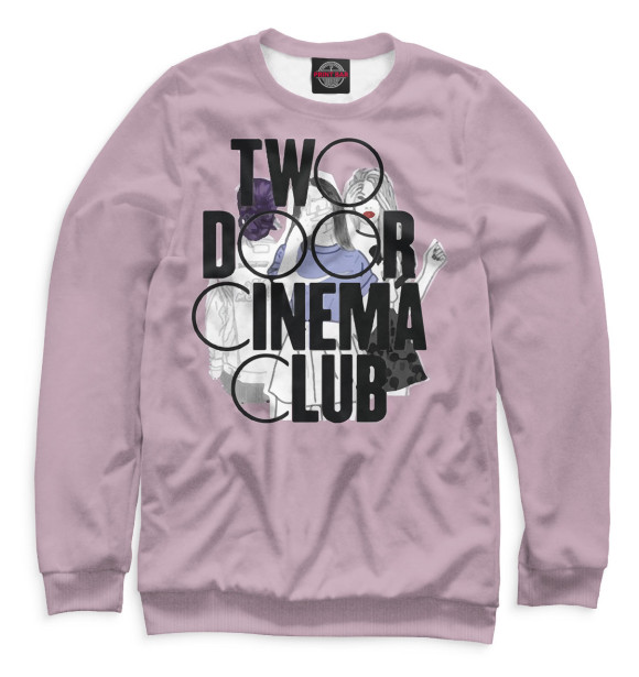 Мужской свитшот с изображением Two Door Cinema Club цвета Белый