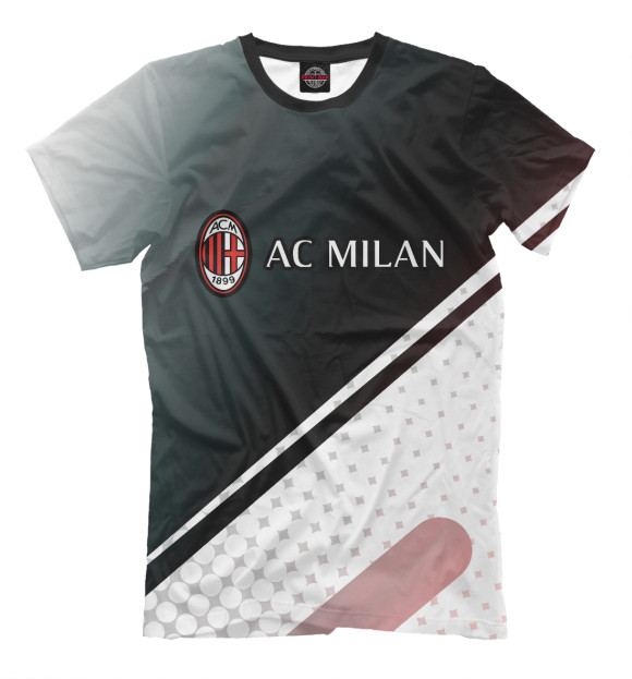 Футболка для мальчиков с изображением AC Milan / Милан цвета Белый