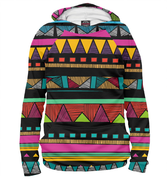 Мужское худи с изображением Африка цвета Белый