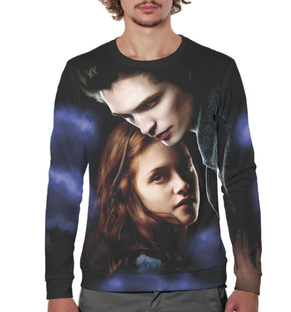 Мужской свитшот с изображением Сумерки цвета Белый