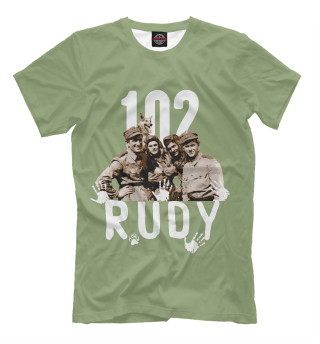 Мужская футболка Четыре танкиста и собака
