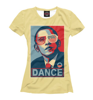 Футболка для девочек Обама dance