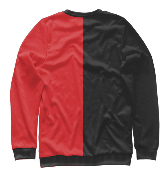 Свитшот для девочек с изображением СССР Black&Red цвета Белый