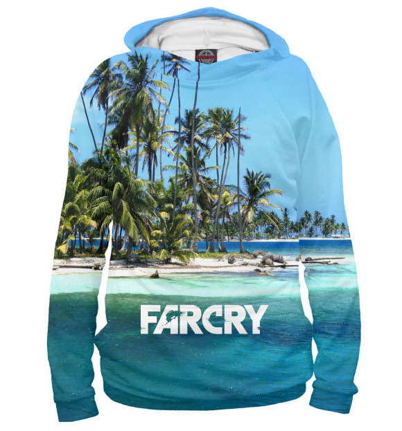 Женское худи с изображением Farcry цвета Белый
