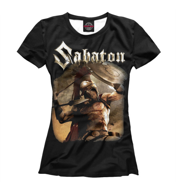 Женская футболка с изображением Sabaton цвета Белый