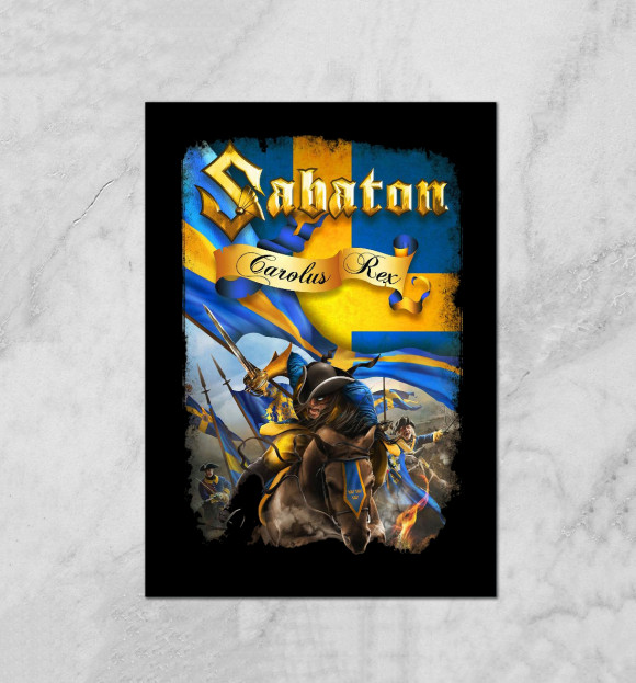 Плакат с изображением Sabaton цвета Белый