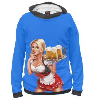 Женское худи Girl with beer