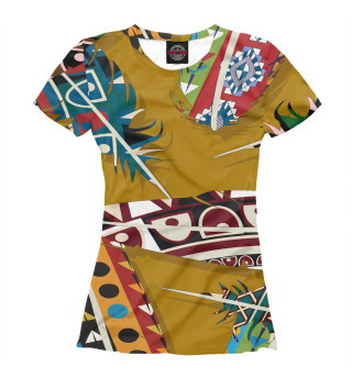 Женская футболка Африканский стиль