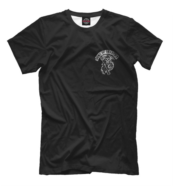 Мужская футболка с изображением SILVER цвета Черный