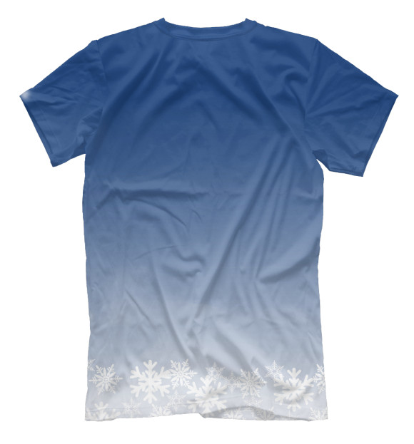 Мужская футболка с изображением Hentai снегурочка цвета Белый