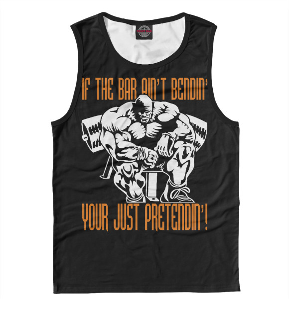 Майка для мальчика с изображением Качок цвета Белый