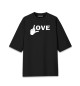 Мужская футболка оверсайз Love (fuck)