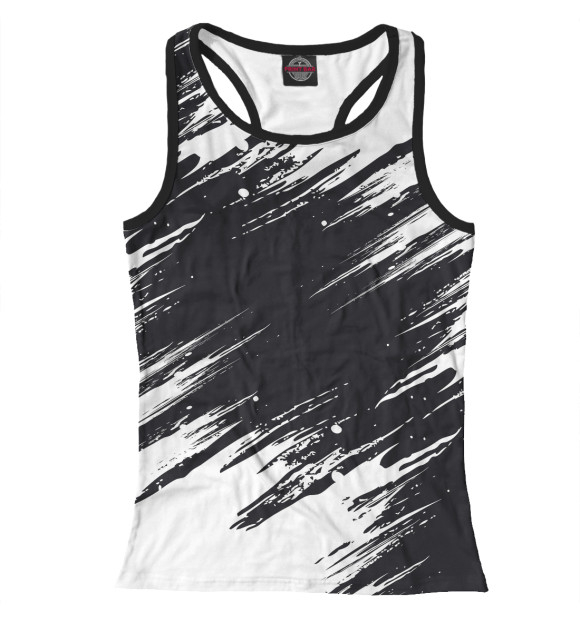 Женская майка-борцовка с изображением Белая краска (брызги) цвета Белый