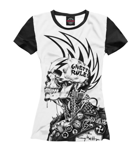 

Футболки Print Bar, Белый, Punk