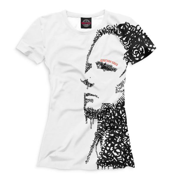 Футболка для девочек с изображением Джонатан Дэвис цвета Белый